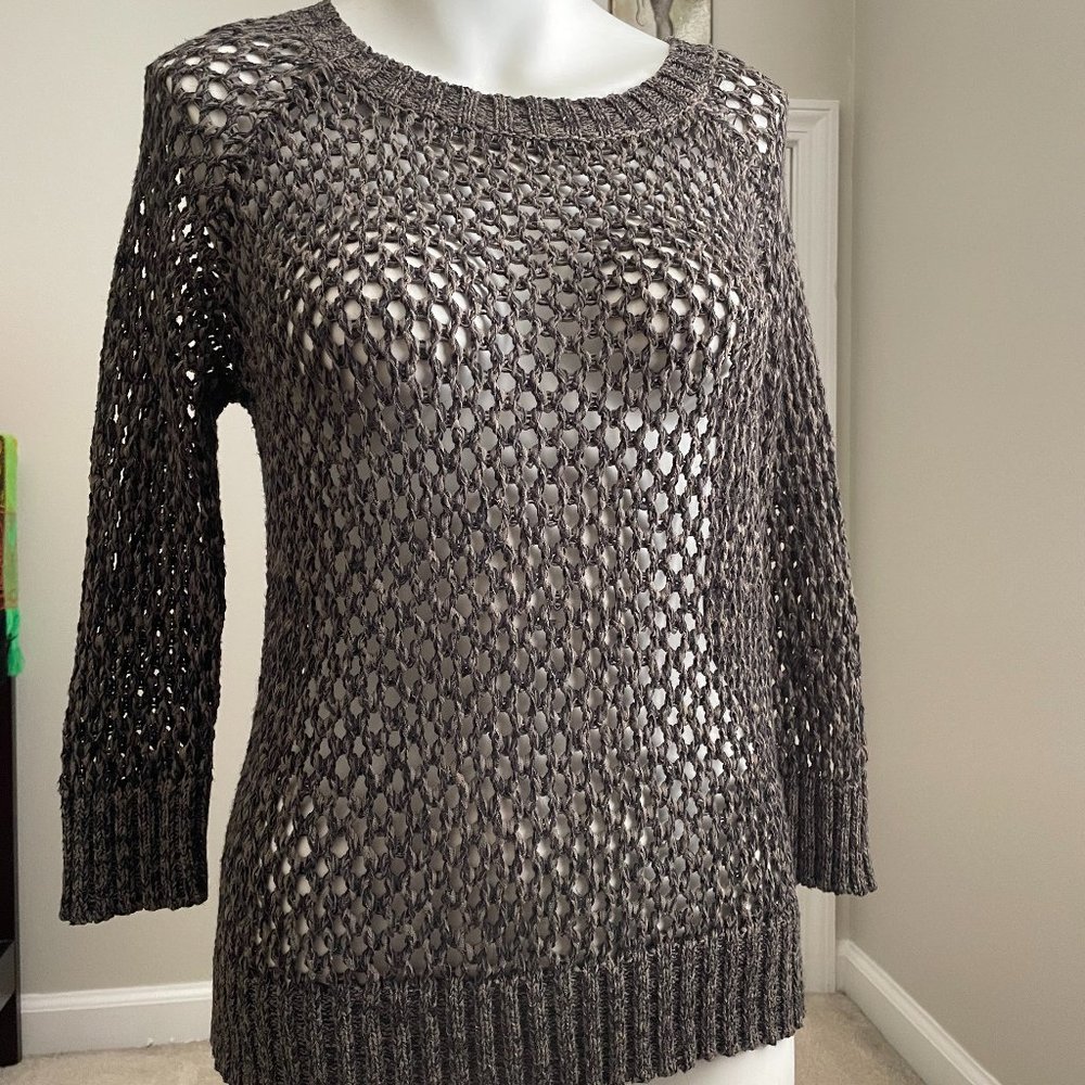 Willi Smith Chain Mail Knit Top - SzS